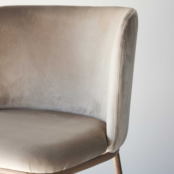Chaise en métal et velours Edina (Lot de 2) - 8