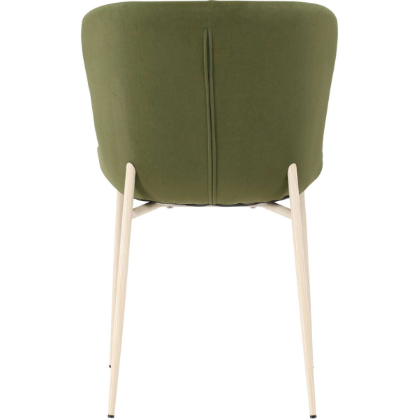 Chaise en métal et velours Modesto (Lot de 2) - 5