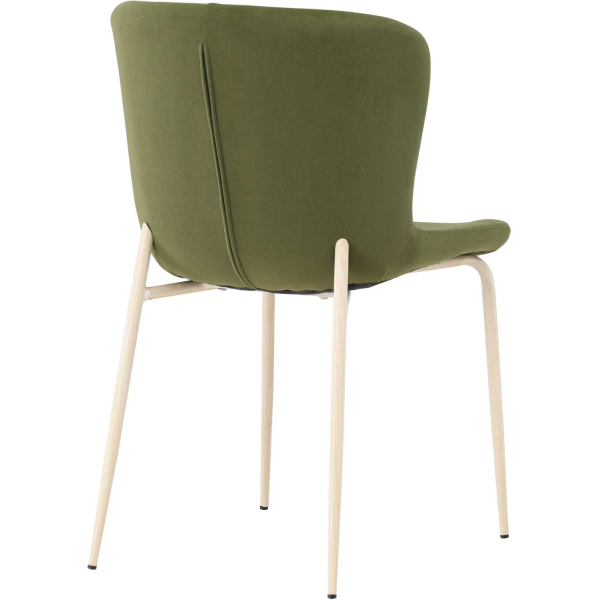 Chaise en métal et velours Modesto (Lot de 2) - 6