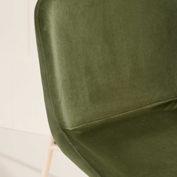 Chaise en métal et velours Modesto (Lot de 2) - 8