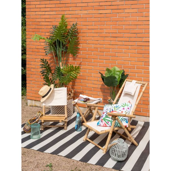 Chaise relax pliante en bambou - AUB-1897