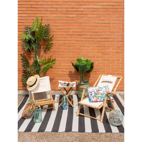 Chaise relax pliante en bambou - AUBRY GASPARD