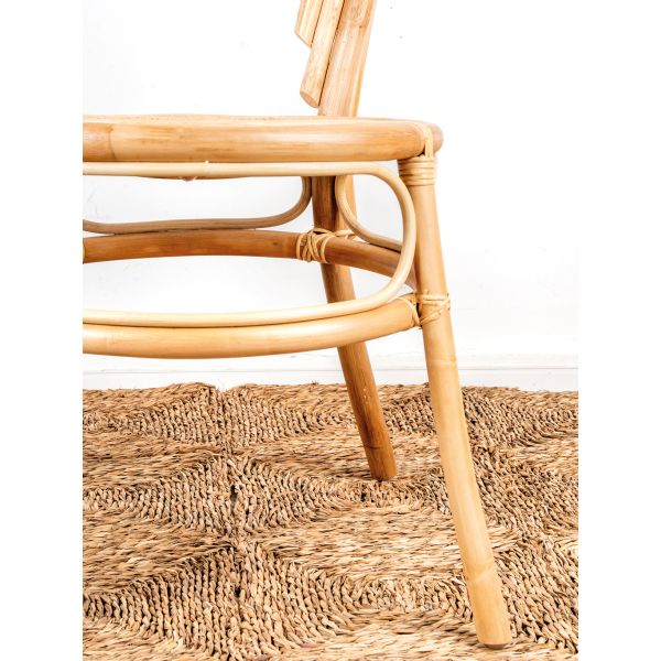 Chaise en rotin naturel et cannage - 125
