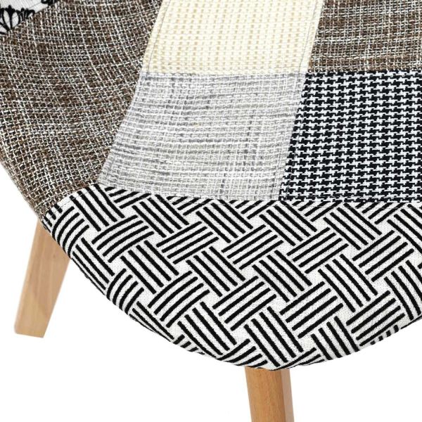 Chaise scandinave Patchwork (Lot de 2) - 7