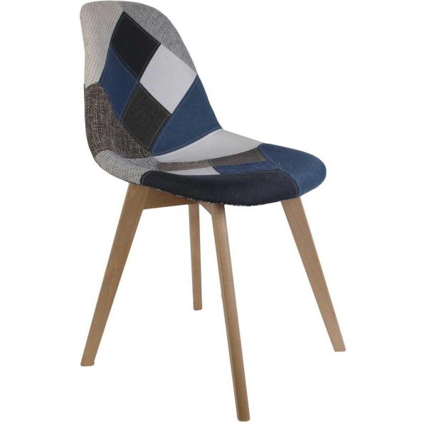 Chaise scandinave Patchwork (Lot de 2) - CMP-4446