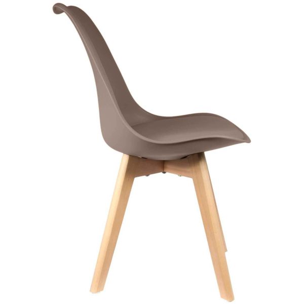 Chaise scandinave avec assise rembourrée (Lot de 2) - 109