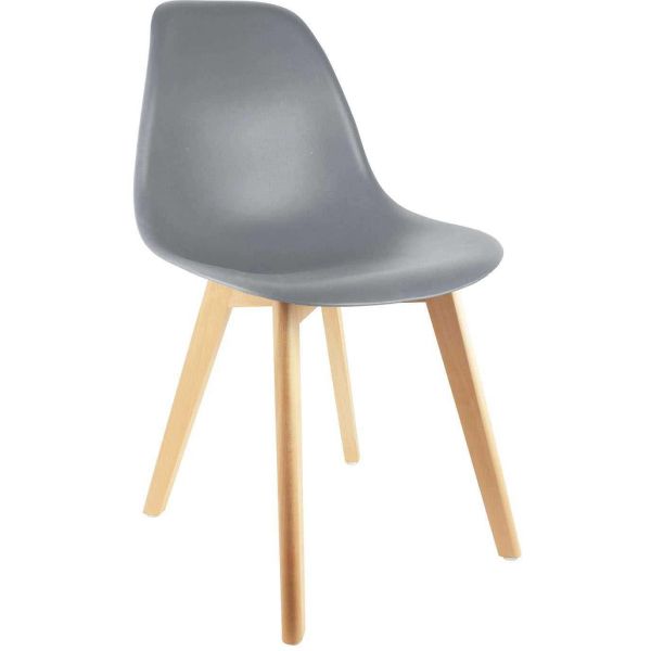 Chaise scandinave en hëtre et polypropylène (Lot de 2) - CMP-4449