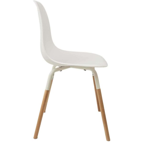 Chaise scandinave pieds métal et bois de hêtre Phenix (Lot de 2) - 5