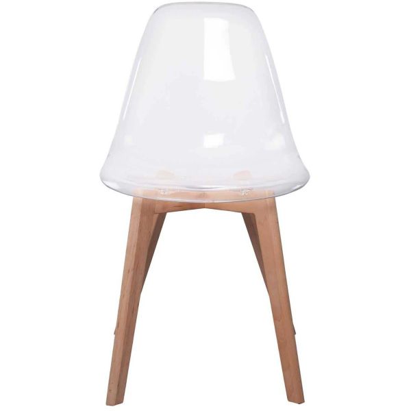 Chaise scandinave en plastique transparent (Lot de 2) - 99,90