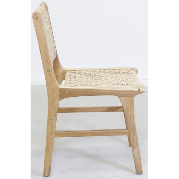 Chaise en teck naturel BAIA (Lot de 2) - 5