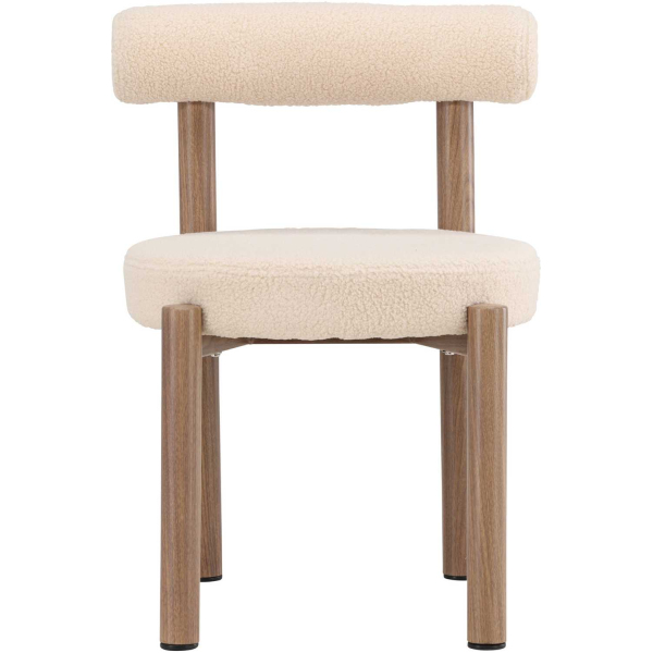 Chaise en tissu bouclette et métal Tillo (Lot de 2) - 259