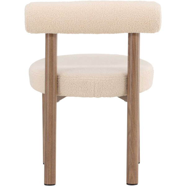 Chaise en tissu bouclette et métal Tillo (Lot de 2) - 5