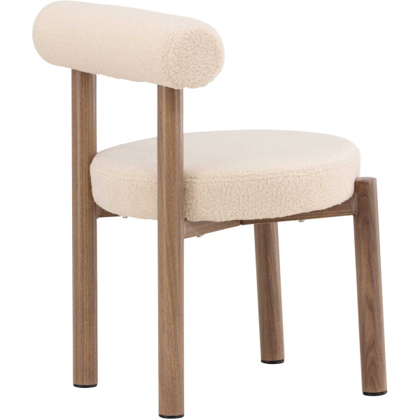 Chaise en tissu bouclette et métal Tillo (Lot de 2) - 6