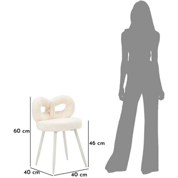 Chaise en tissu éponge Ilary 40 x 67 cm - MAU-0654