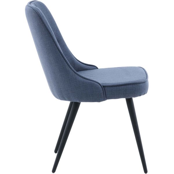 Chaise en tissu matelassé Velvet Deluxe (Lot de 2) - 5