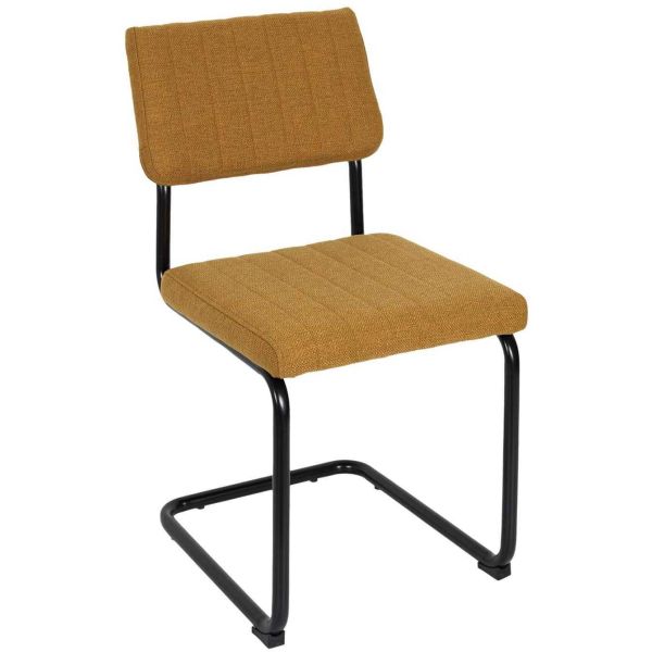 Chaise en tissu et métal Alban (Lot de 2) - CMP-4536