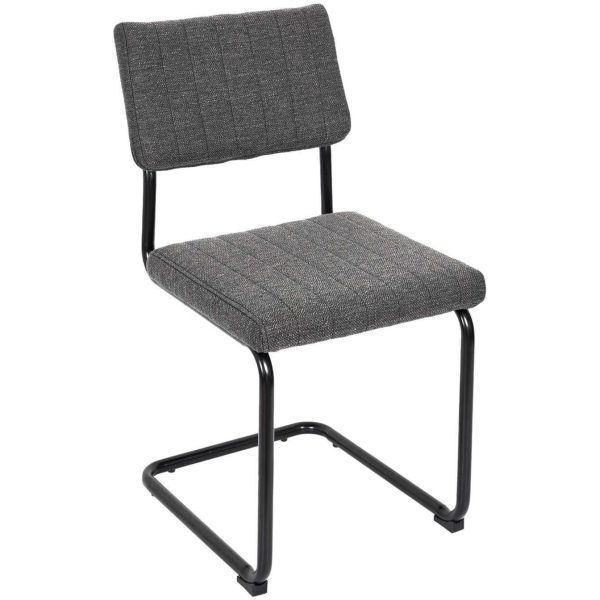 Chaise en tissu et métal Alban (Lot de 2) - CMP-4535
