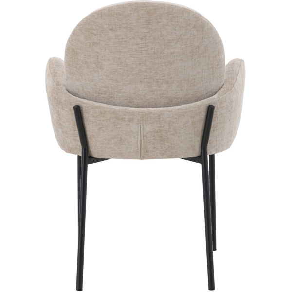 Chaise en tissu et métal Blom (Lot de 2) - 299