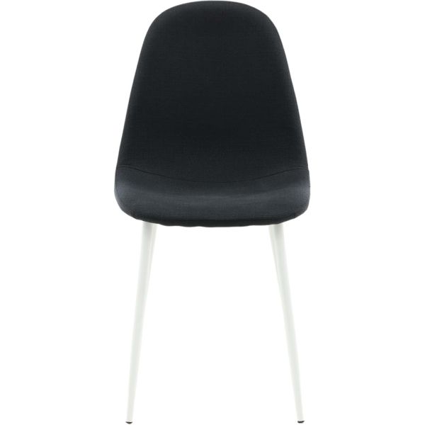 Chaise en tissu avec pieds en acier Polar (Lot de 2) - 169