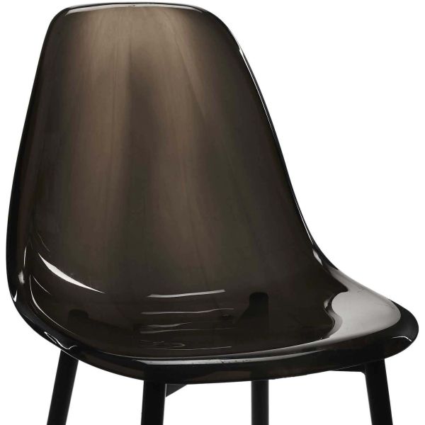 Chaise transparente pieds en métal (Lot de 2) - 6
