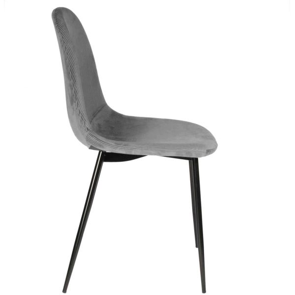 Chaise en velours côtelé Giulia (Lot de 2) - 89,90