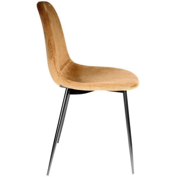 Chaise en velours côtelé Giulia (Lot de 2) - 89,90