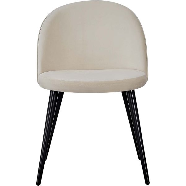 Chaise en velours avec pieds en acier Velvet - 539