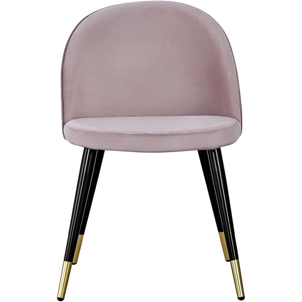 Chaise en velours avec pieds en acier cuivrés Velvet (Lot de 2) - 199