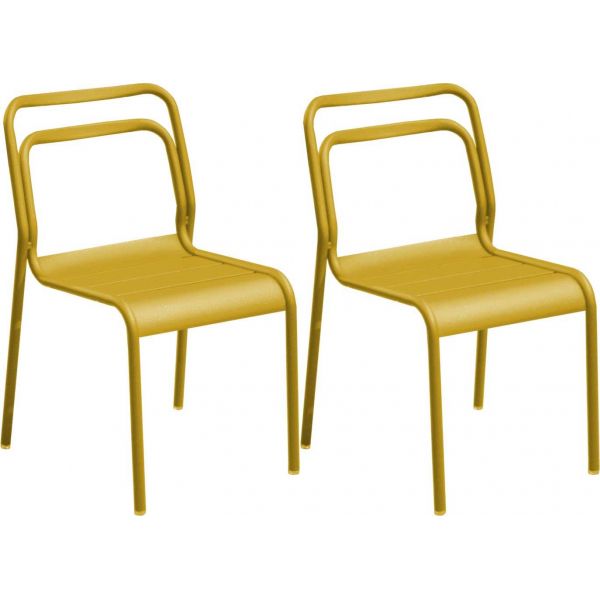 Chaises en aluminium Eos (Lot de 2)
