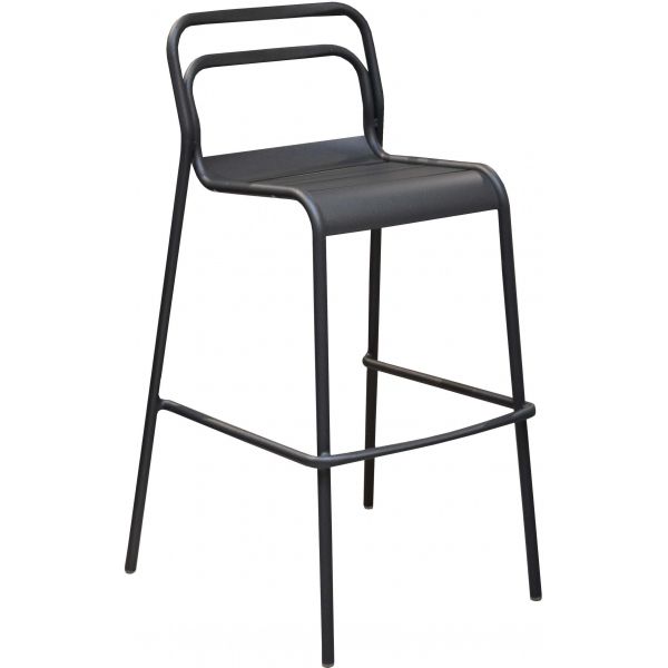 Chaises de bar en aluminium Eos (Lot de 4) - PROLOISIRS