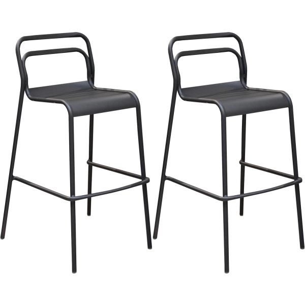 Chaises de bar en aluminium Eos