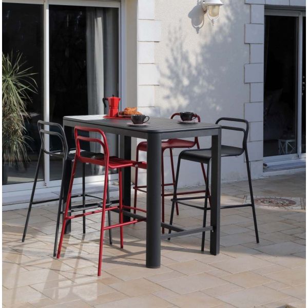 Chaises de bar en aluminium Eos (Lot de 4) - PRL-0800