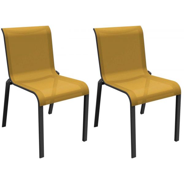 Chaises pour l'extérieur en aluminium Cauro (Lot de 2)