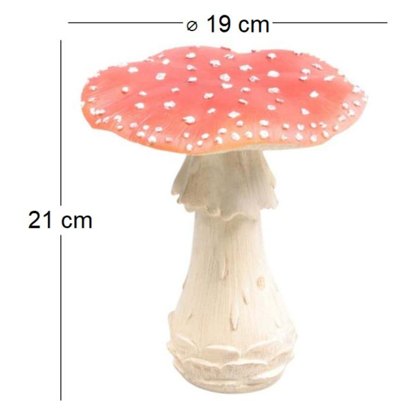 Champignon amanite tue-mouche en résine Forest - IMH-0363