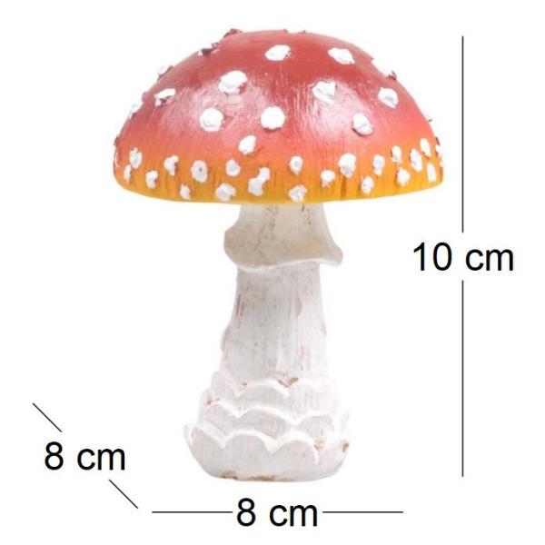 Champignon amanite tue-mouche en résine Forest - IMH-0360