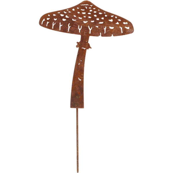 Champignon en métal rouillé sur pic