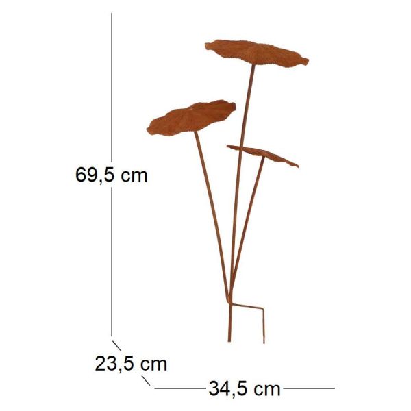Champignon sur pic en métal rouillé - ESS-1907