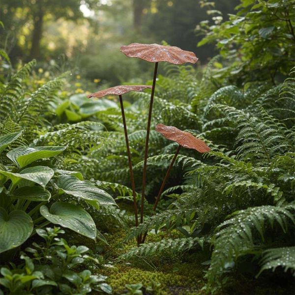 Champignon sur pic en métal rouillé - ESSCHERT DESIGN