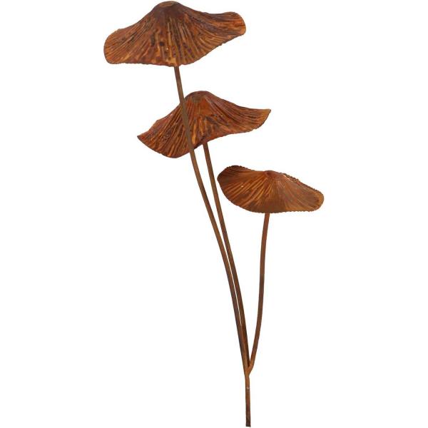 Champignon sur pic en métal rouillé - 6,90