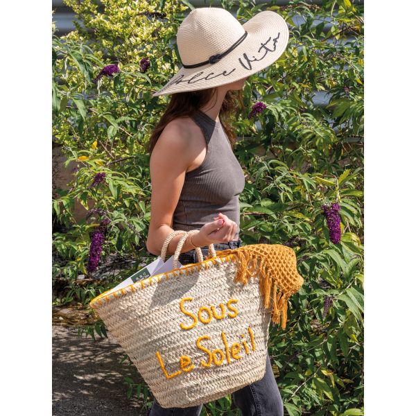 Chapeau femme en papier cordé Dolce Vita - AUBRY GASPARD