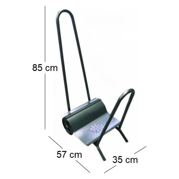 Chariot à bûches charges lourdes fabrication Française - MER-0108