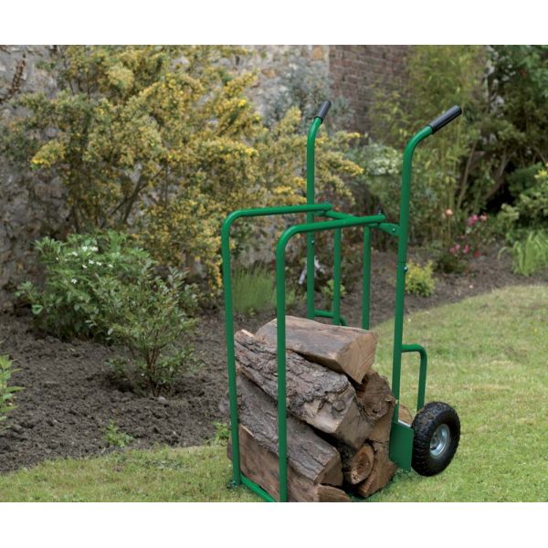 Chariot à bûches jusqu'à 250kg en acier laqué - RIBILAND