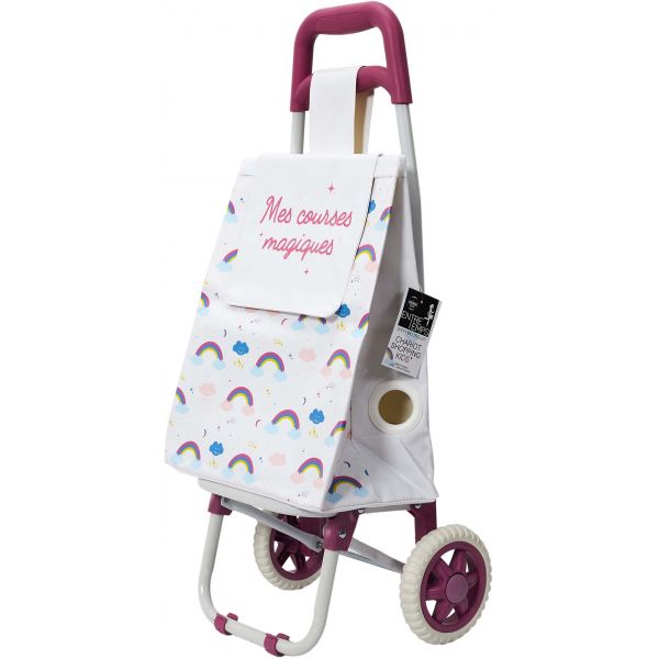 Zerone Ensemble de caddie pour enfants Ensemble de chariot de courses pour  enfants Chariot de courses