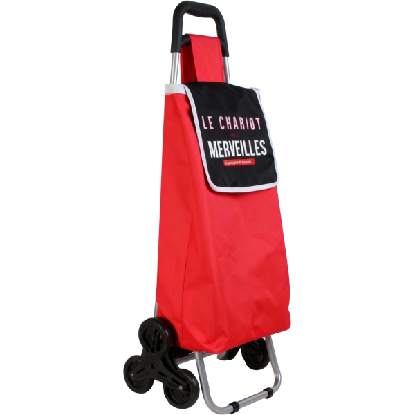 Chariot shopping en polyester 6 roues