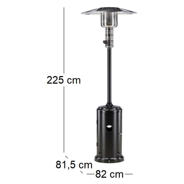 Chauffage de terrasse au gaz Hottie 12500 kW - VEN-0849