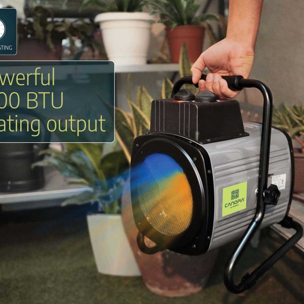 Chauffage ventilateur avec thermostat digital pour serre de jardin - 5