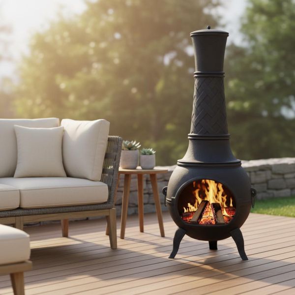 Chauffe-terrasse  en fonte 150 cm - FANCY FLAMES