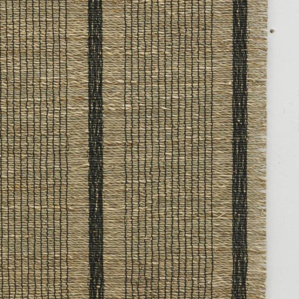 Linge de table en jonc naturel et noir - AUB-5925