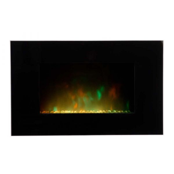 Cheminée design Volcano en acier et verre trempé noir - 10