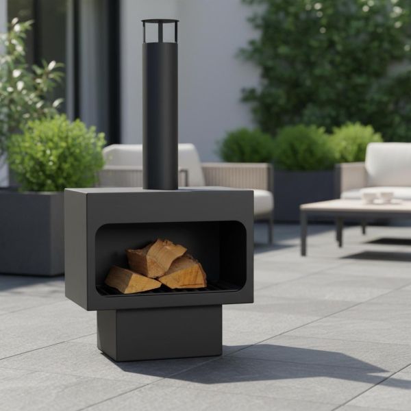 Cheminée d'extérieur en acier Arizona - FARMCOOK